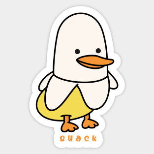 Banana Duck Sticker